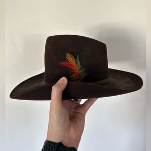 Brown Lanning Vintage Cowboy Hat